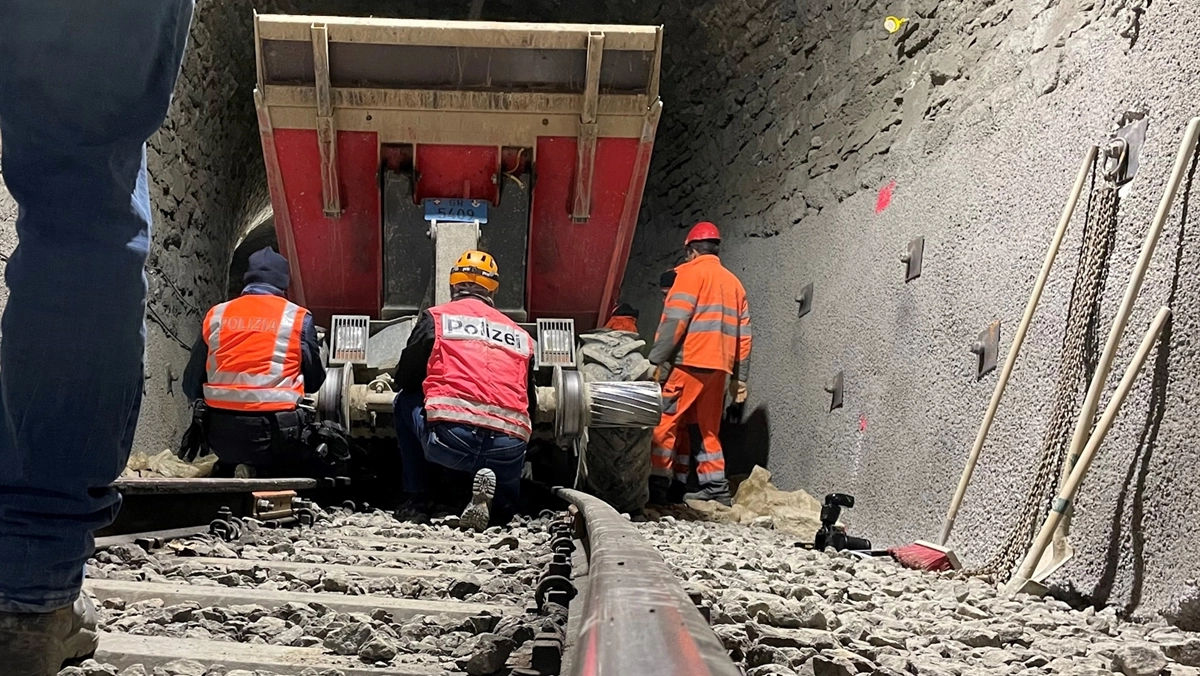 Le operazioni di soccorso in galleria Le operazioni di soccorso in galleria