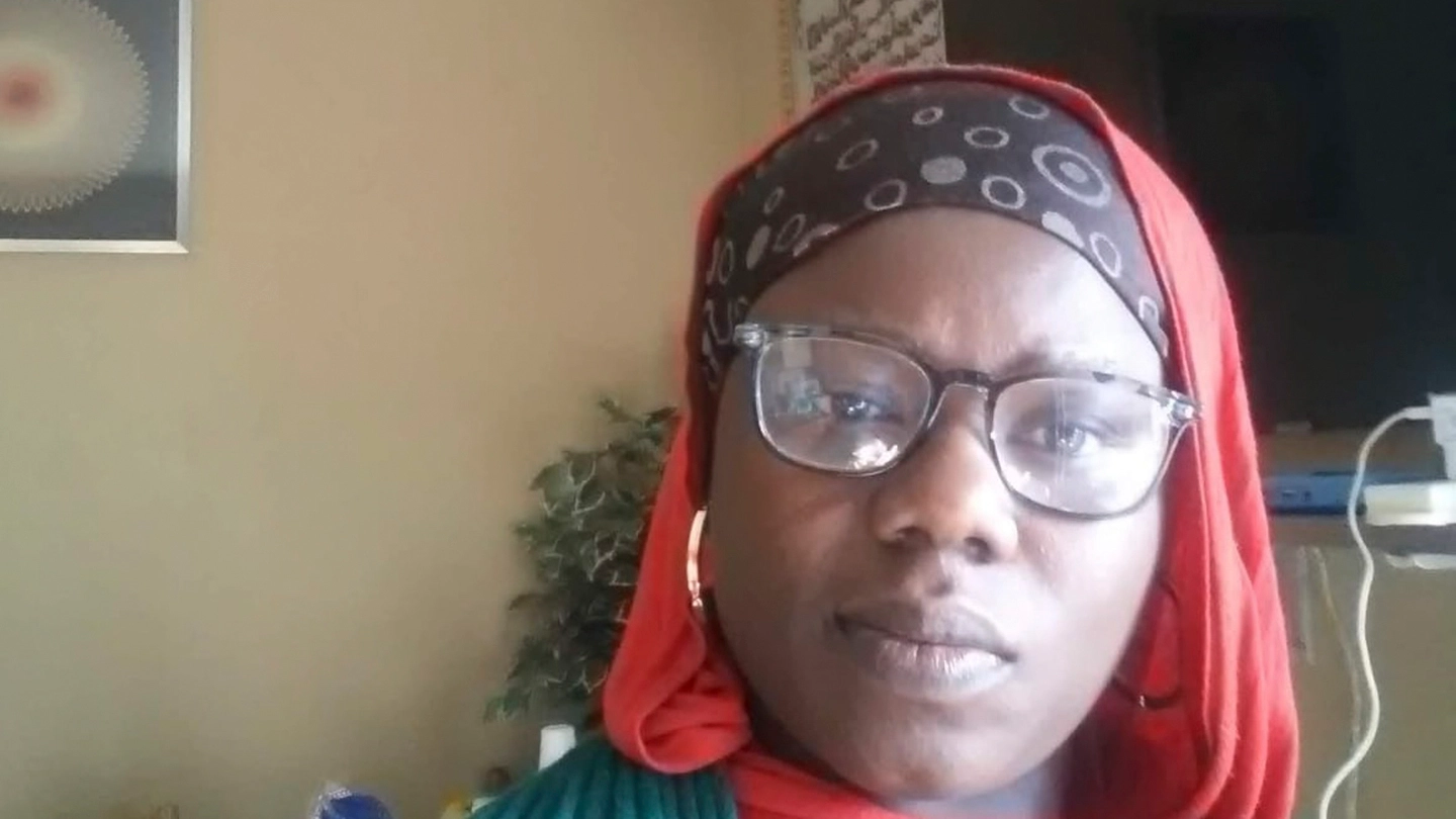 Mansoura Mamah, 37 anni, originaria del Togo. Ha appena perso il marito