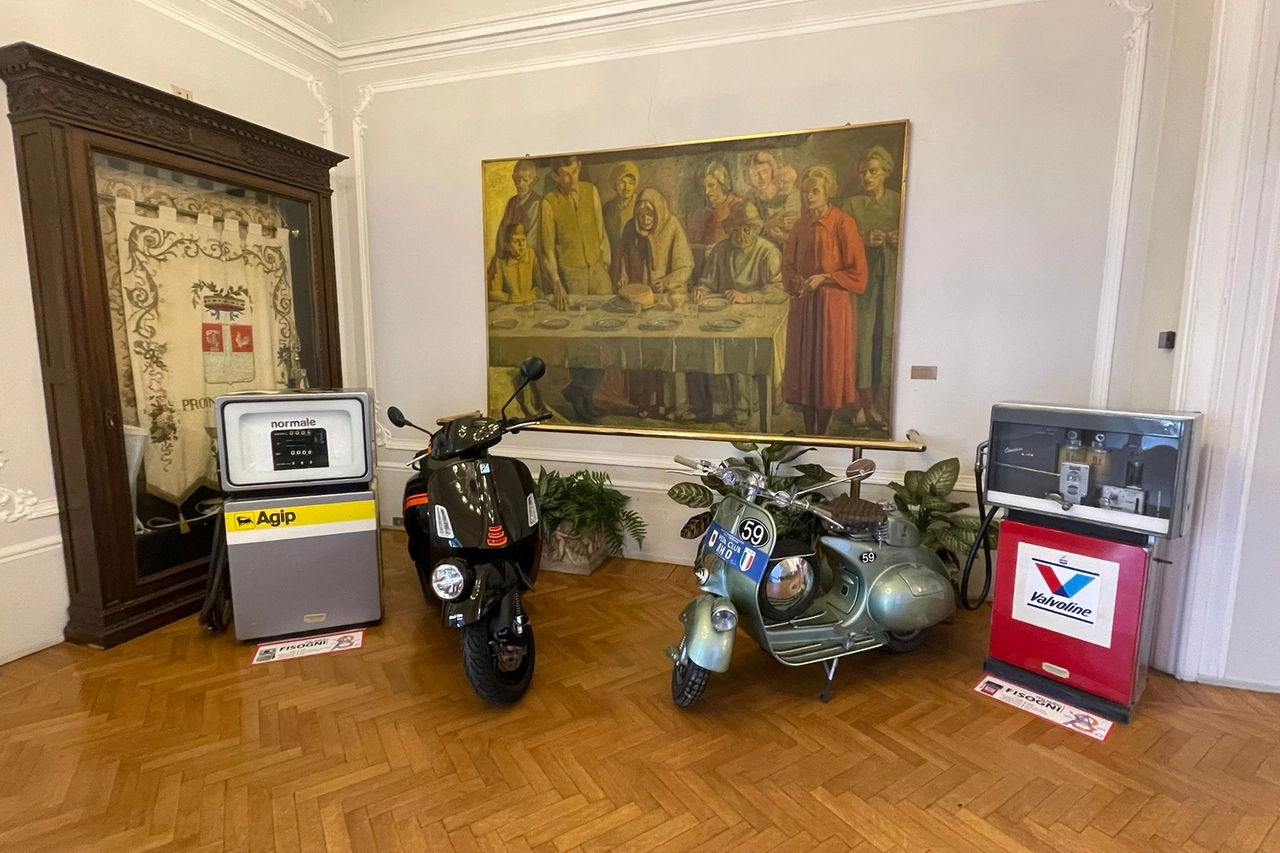 Uno scatto della mostra in corso a Villa Recalcati