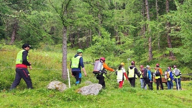 I giovani provenienti da tutta la Lombardia hanno partecipato al corso del Soccorso alpino