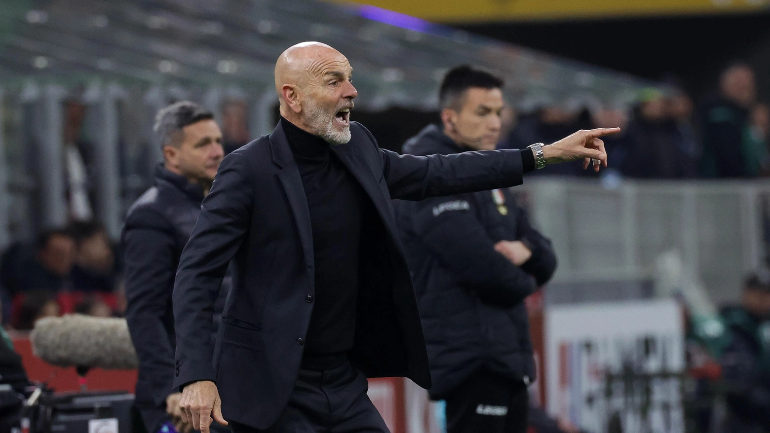 L'allenatore del Milan Stefano Pioli