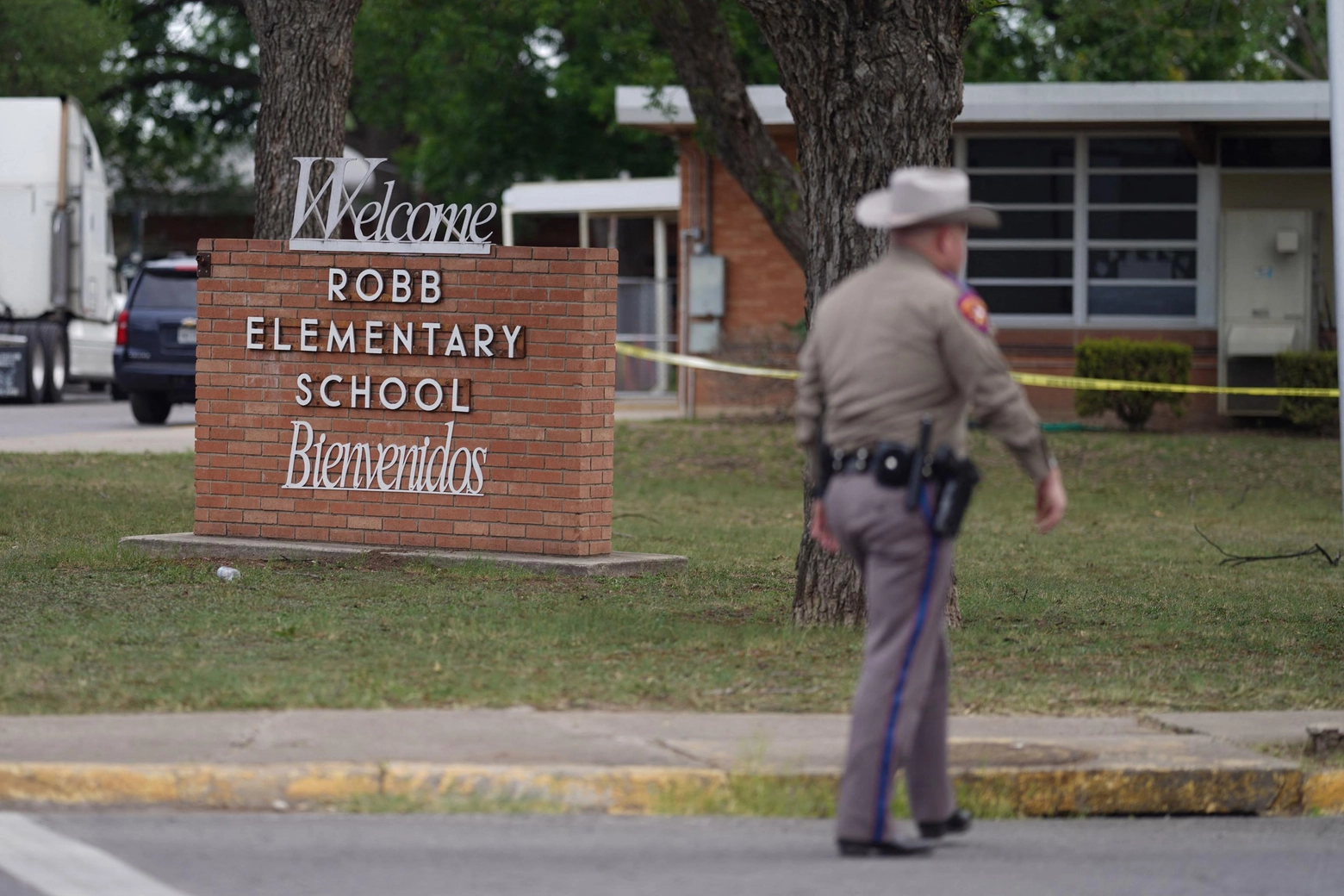 La Robb Elementary School di Uvalde, Texas, dove è avvenuta la strage 