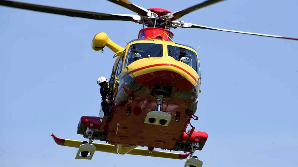 E' intervenuto anche l'elisoccorso E' intervenuto anche l'elisoccorso