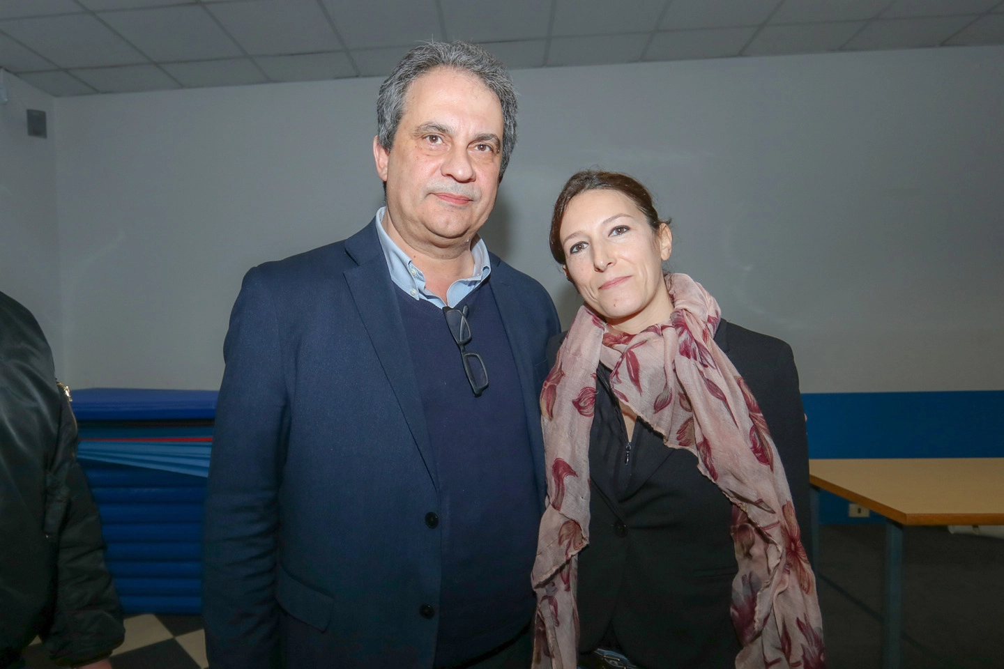 Roberto Fiore con Roberta Perrone (LaPresse)