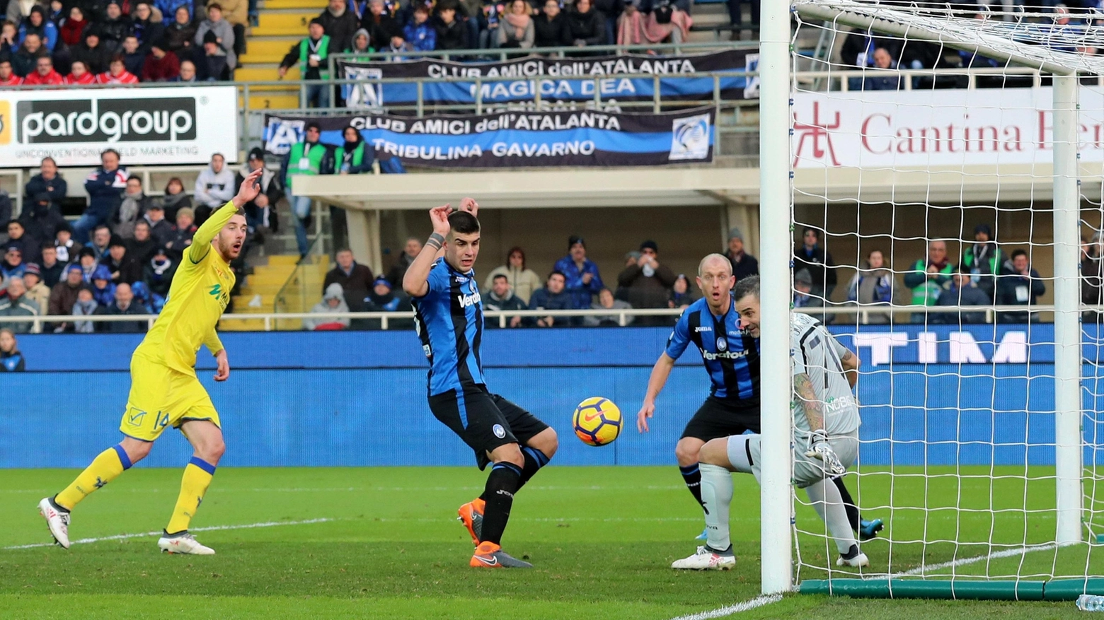 Il gol di Mancini dell'Atalanta 