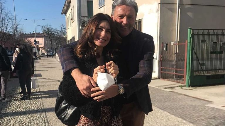 Barbara De Santi e Maurizio Guerci ai tempi della loro relazione