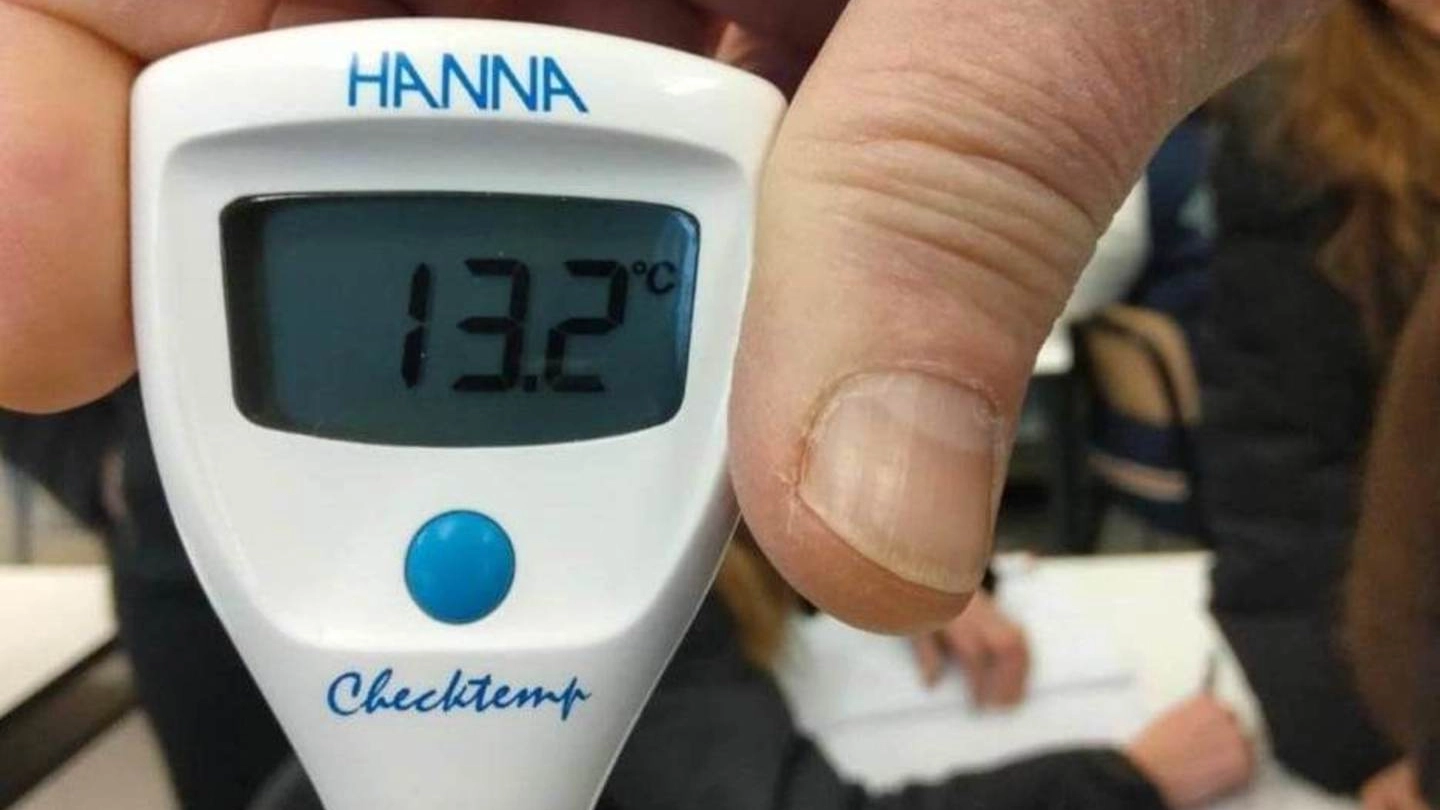Le temperatura nelle aule dell'istituto Gentileschi