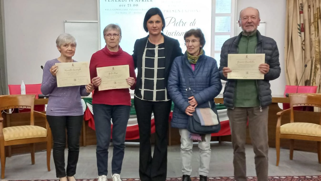 La cerimonia con i familiari La cerimonia con i familiari