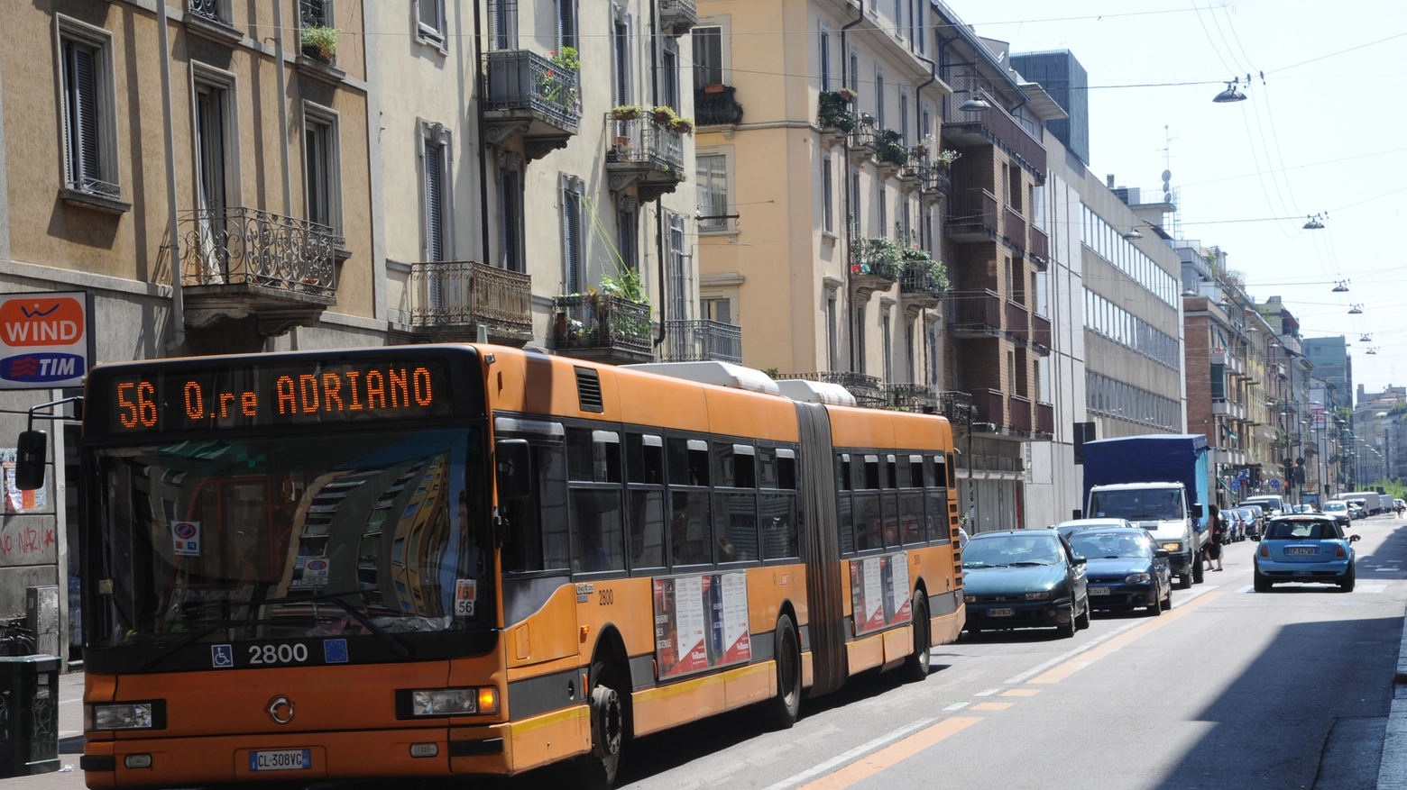 Un bus a Milano
