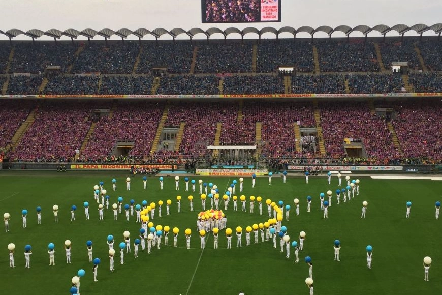 San Siro accoglie Papa Francesco