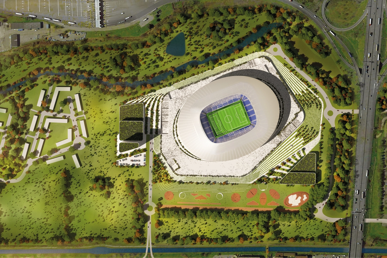 L'area di Rozzano individuata per la costruzione del nuovo stadio dell'Inter