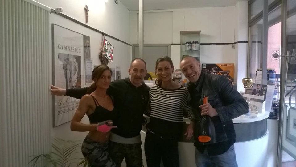 Martina Doria, Marco Oldrini, Arold Triberti e Milena Mondini della Gymnasion