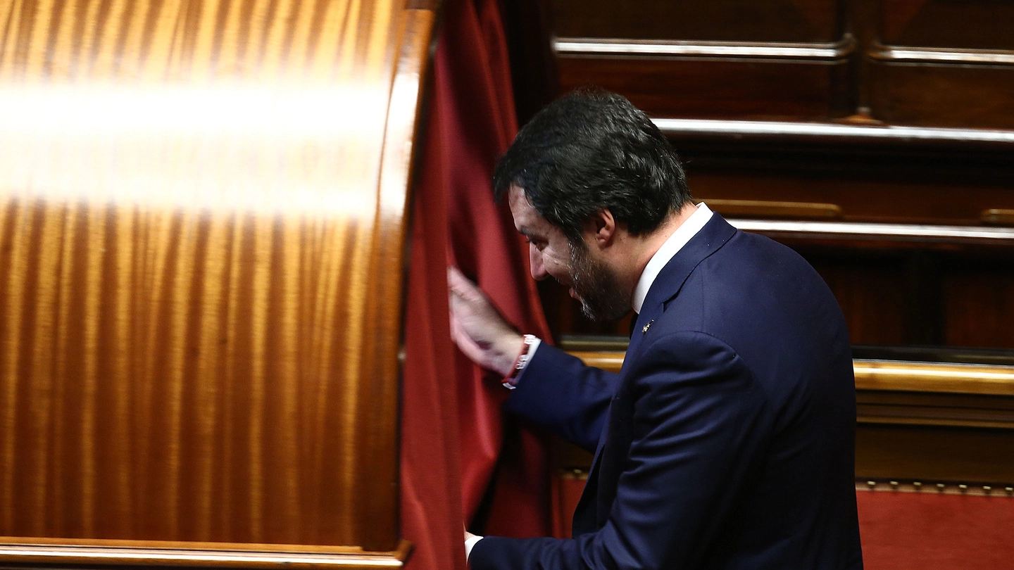 Matteo Salvini al voto (Imagoeconomica)