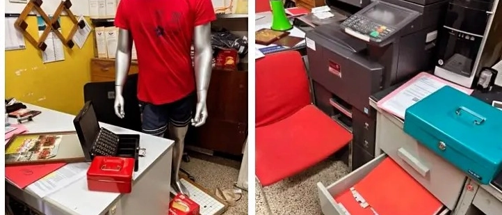 Robbery at Giragesi Calcio (Facebook photo)