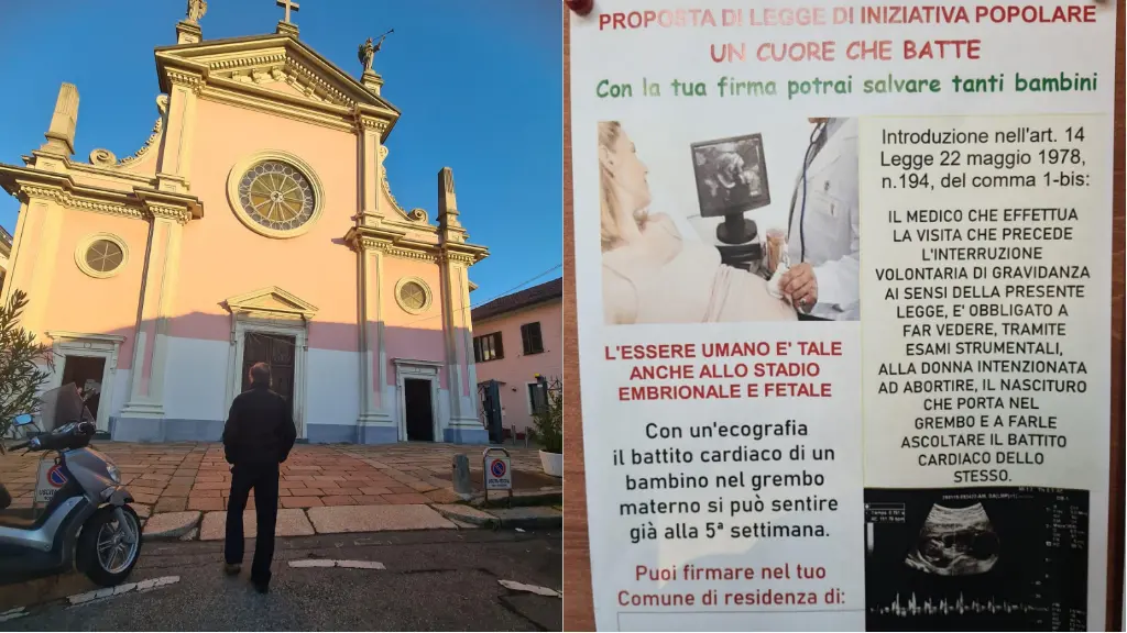 Volantino anti-aborto in chiesa a Milano, “La donna ascolti il battito del feto”. E’ polemica