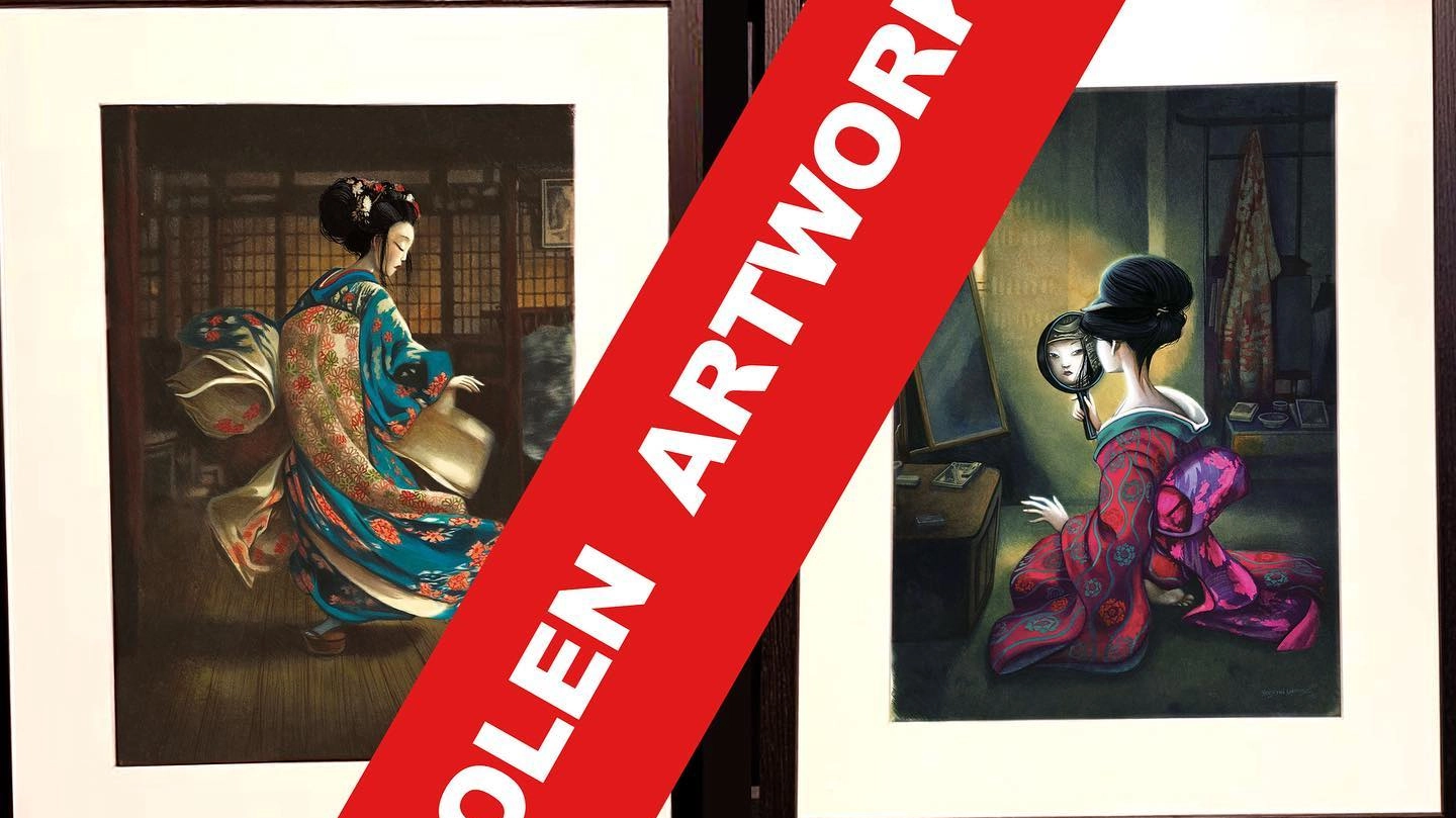 Le opere di Benjamin Lacombe rubate