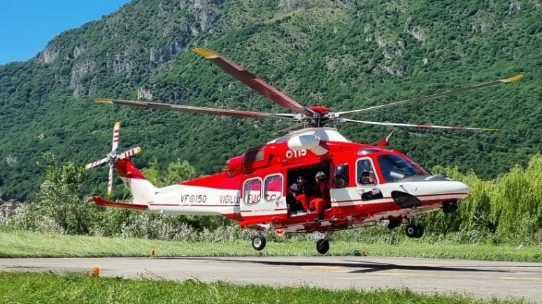 Il nuovo elicottero AW 139 dei vigili del fuoco