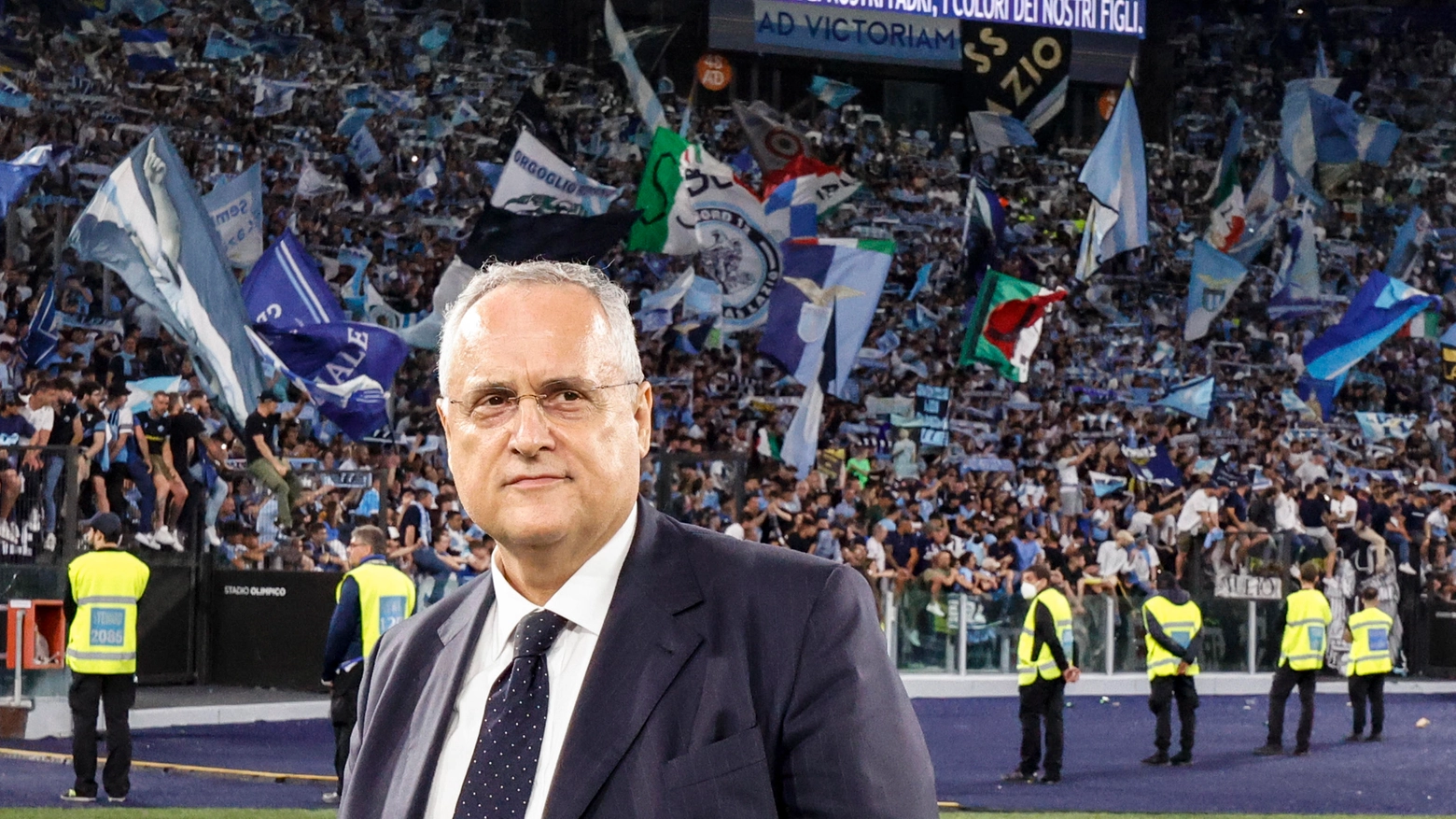 Claudio Lotito presidente della Lazio e Senatore