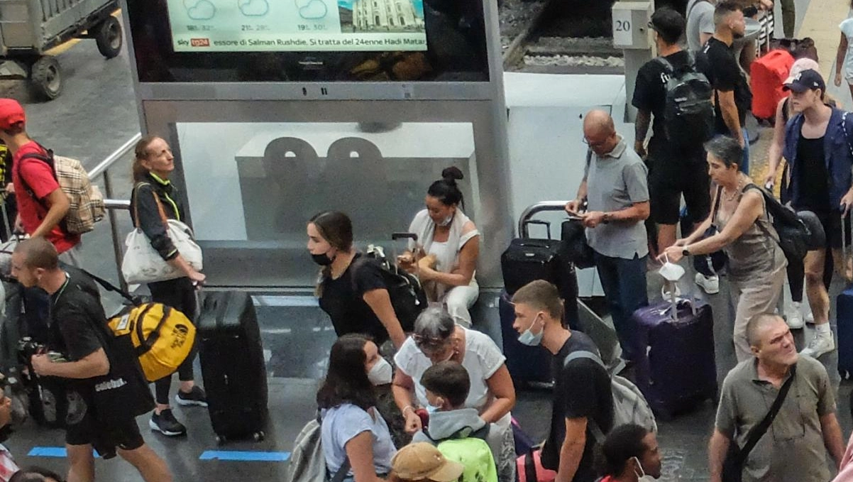 turisti in stazione turisti in stazione