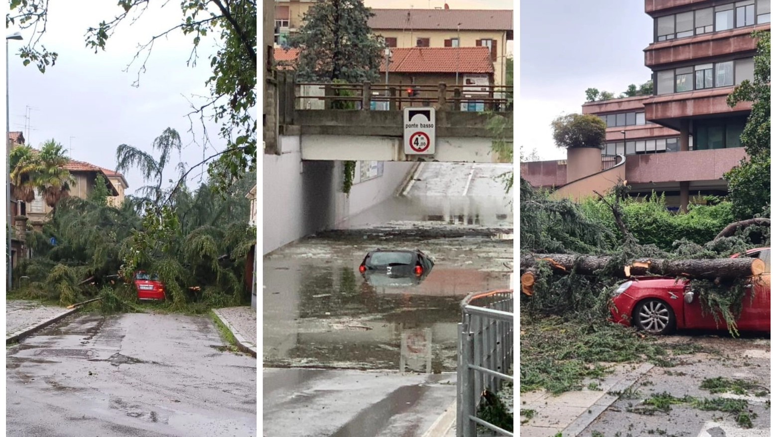 Il bilancio di un lunedì complicato: particolarmente colpiti il Milanese e la Brianza. Una donna è morta schiacciata da un albero. La Regione conferma l’allerta meteo