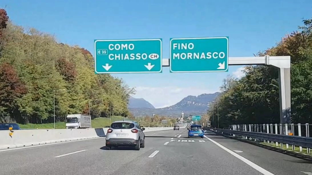 L'autostrada A9 oggetto di lavori allo svincolo di Saronno