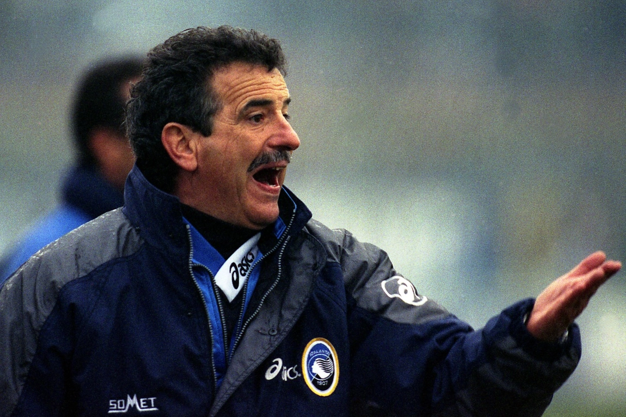 Emiliano Mondonico quando allenava l'Atalanta