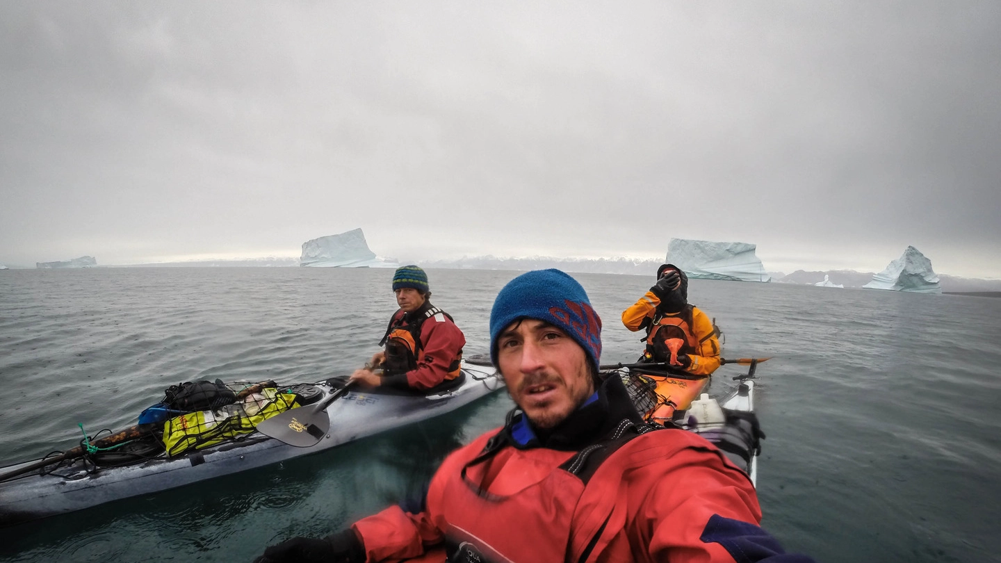 Della Bordella con Silvan Schüpbach e Christian Ledergerber in Groenlandia