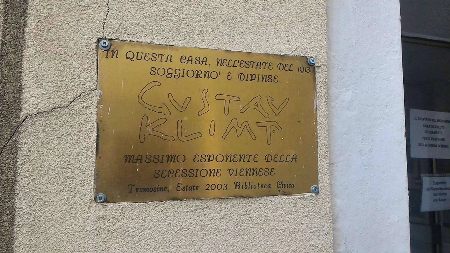 In vendita l'immobile che ospitò Gustav Klimt a Tremosine