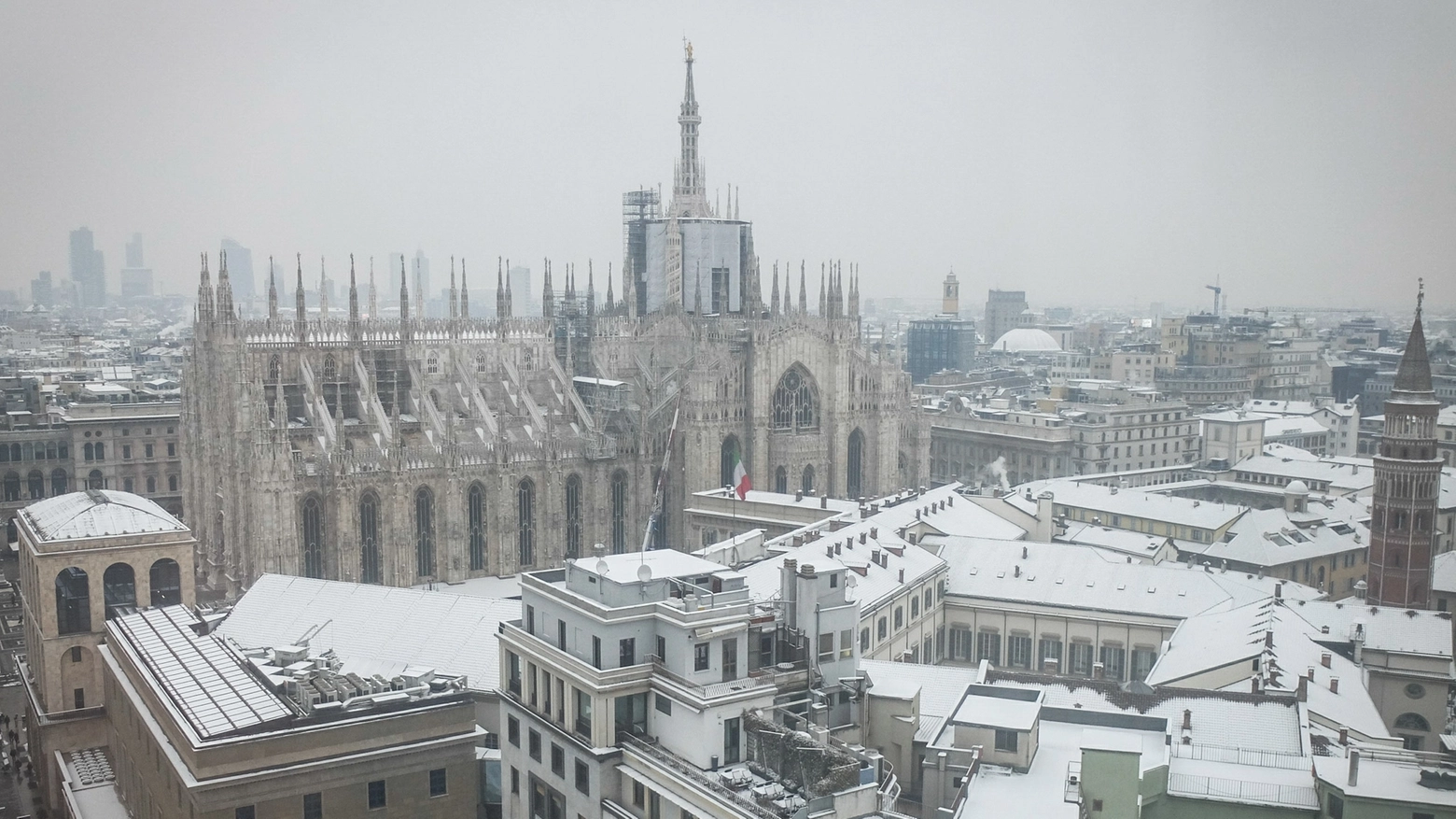 Nevicata su Milano