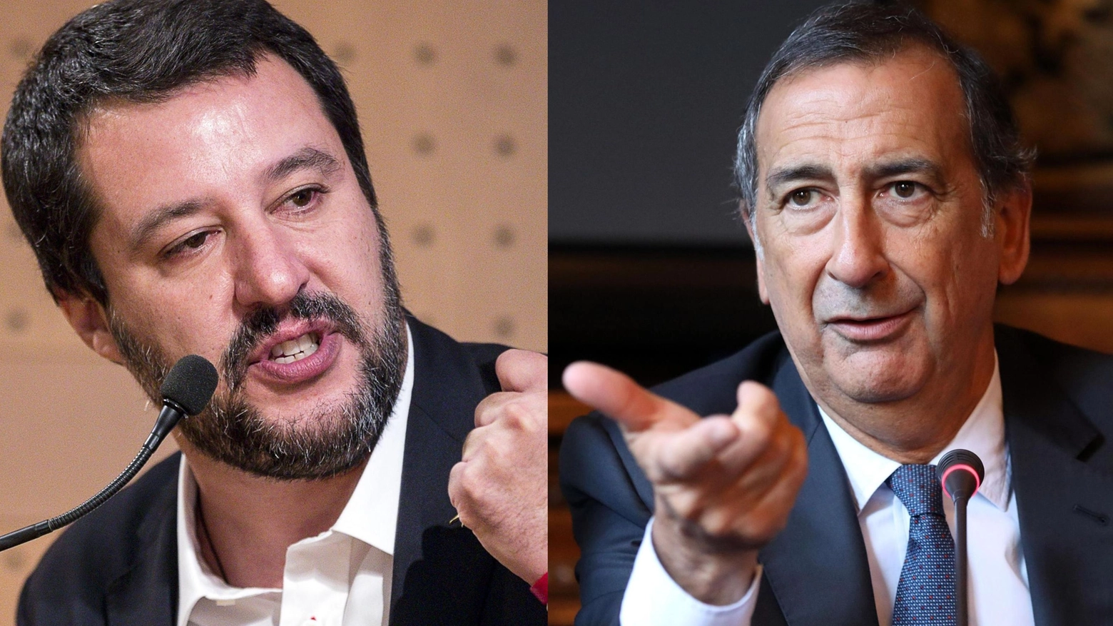 Matteo Salvini e Beppe Sala