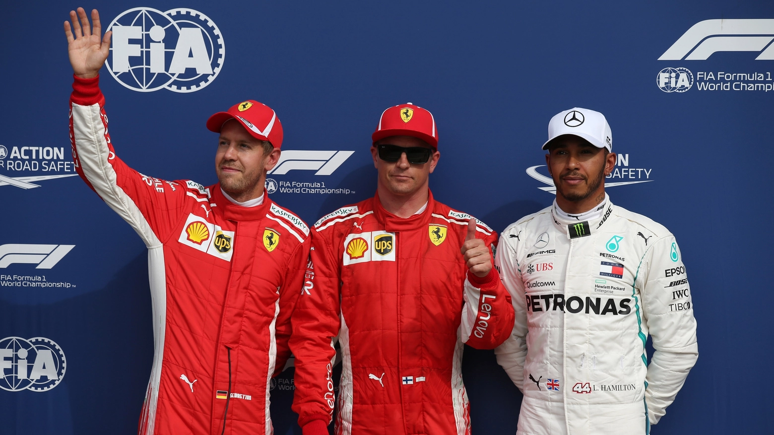 Il podio di Monza si tinge di rosso Ferrari