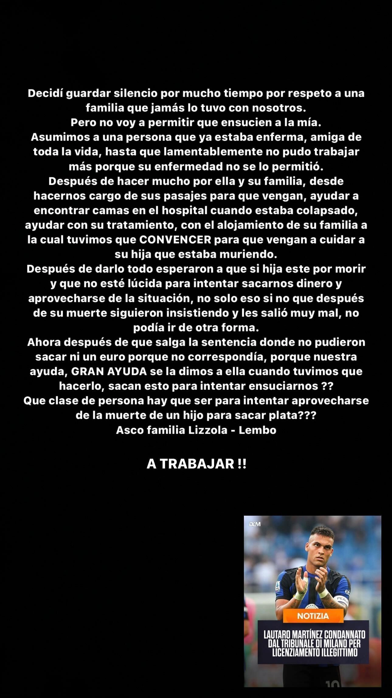 Il post di Martinez