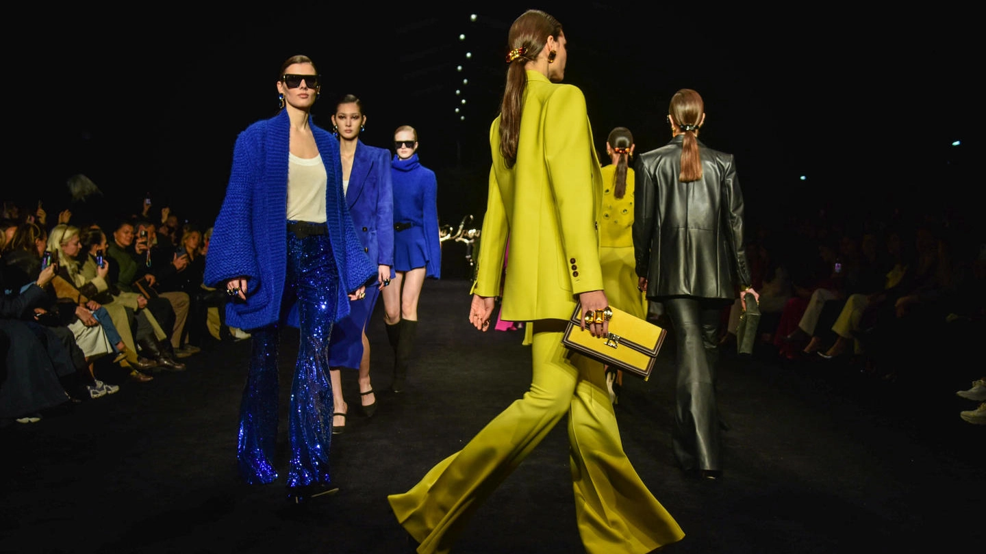 La sfilata del brand Luisa Spagnoli durante le collezioni moda donna di febbraio 2023