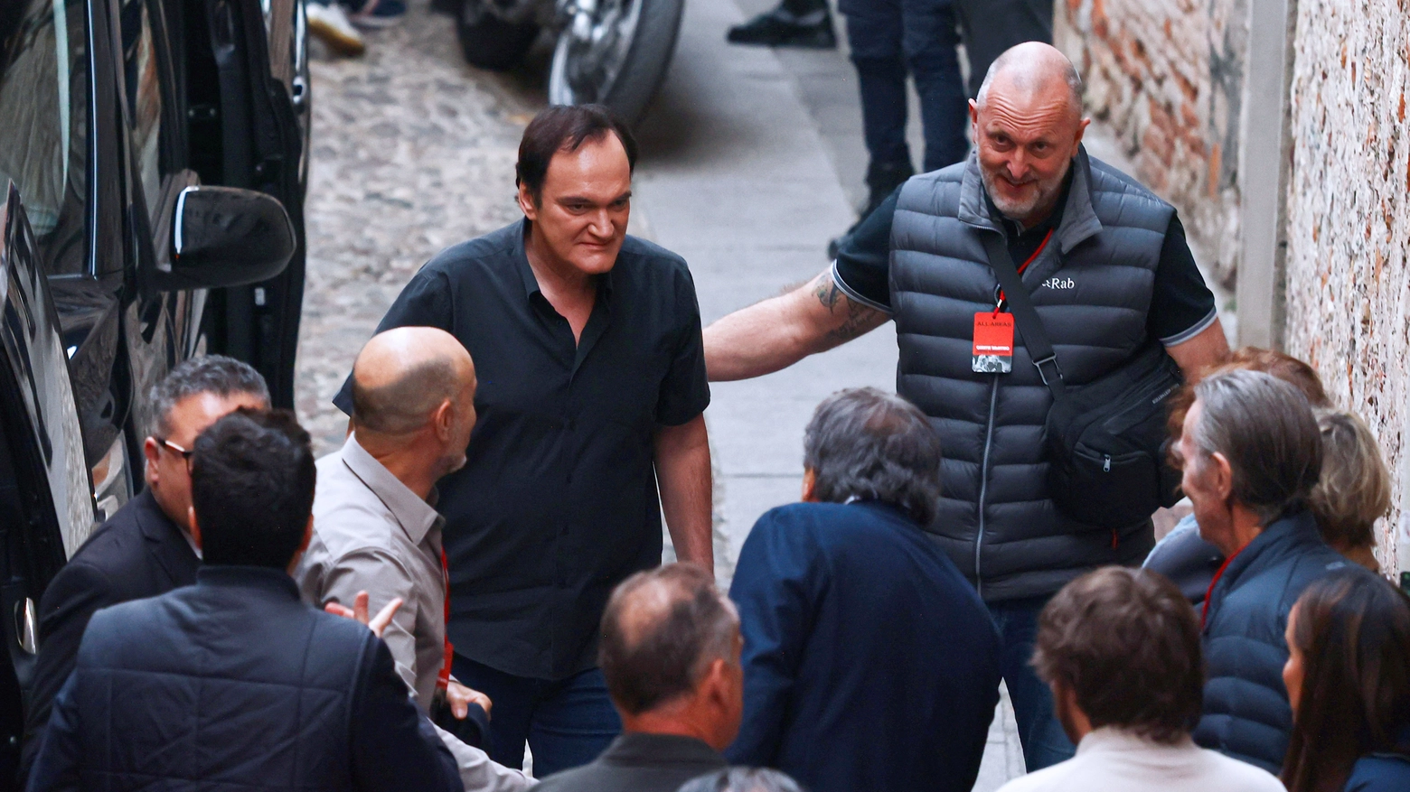 L'arrivo di Quentin Tarantino al teatro Grande di Brescia