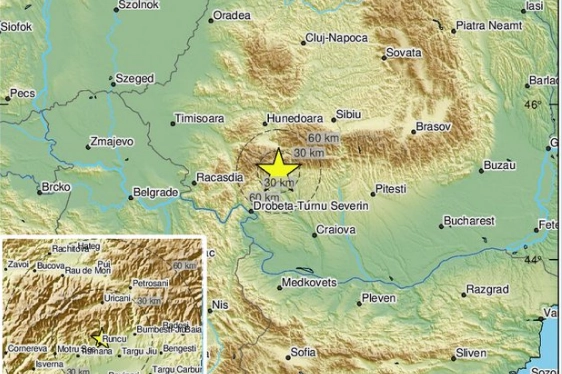 Terremoto in Romania oggi: la mappa Emsc
