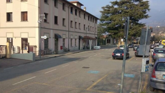 L'area del parcheggio a Sulzano