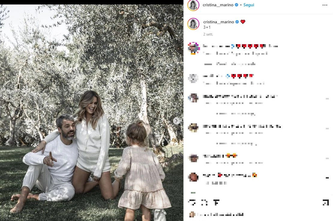 Cristina Marino e Luca Argentero (Foto Instagram)