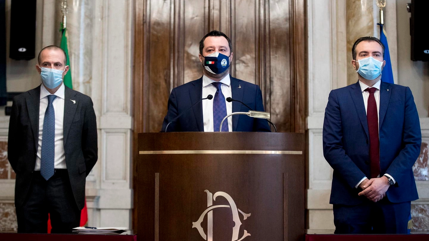 Salvini dopo l'incontro con Draghi
