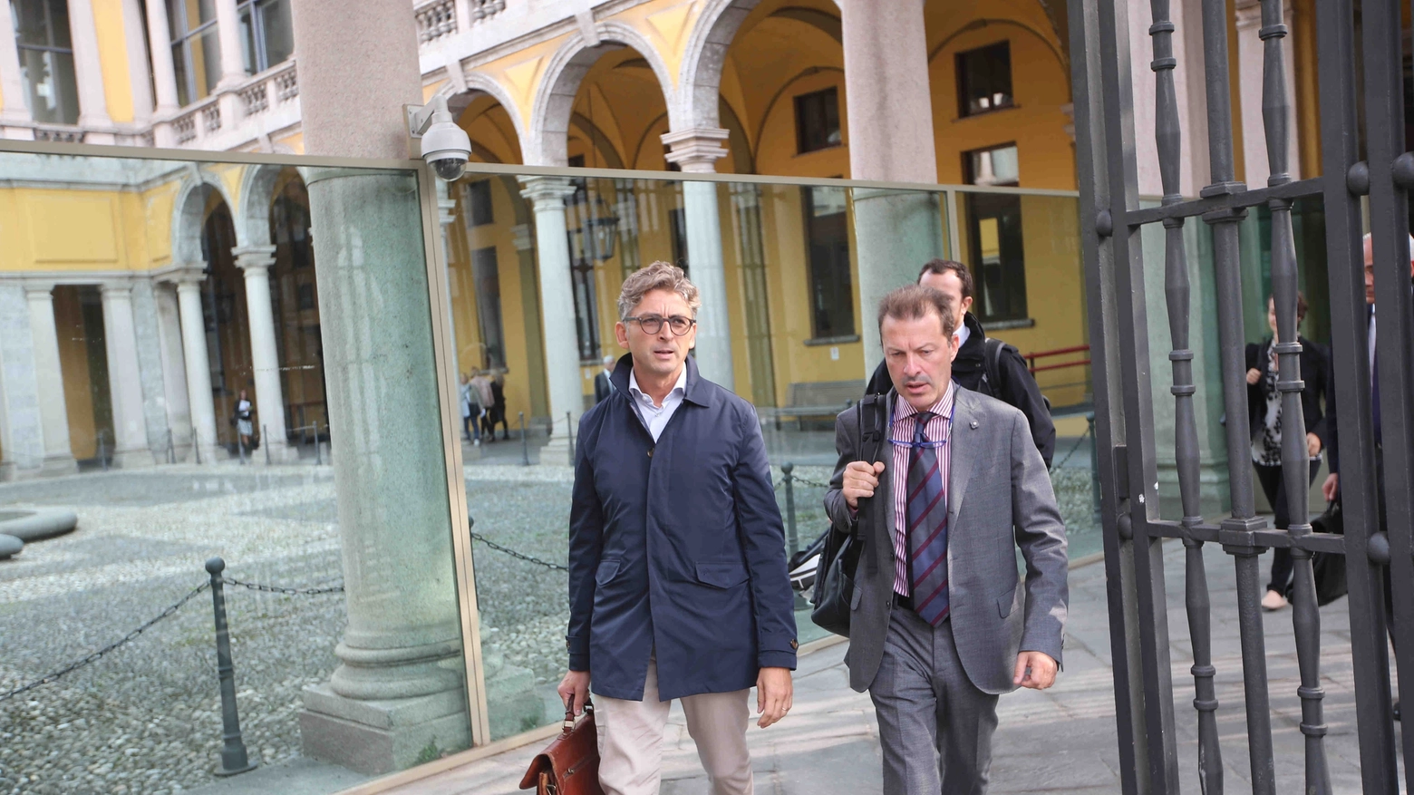 Edoardo Mazza (a sinistra) con l'avvocato Antonino De Benedetti