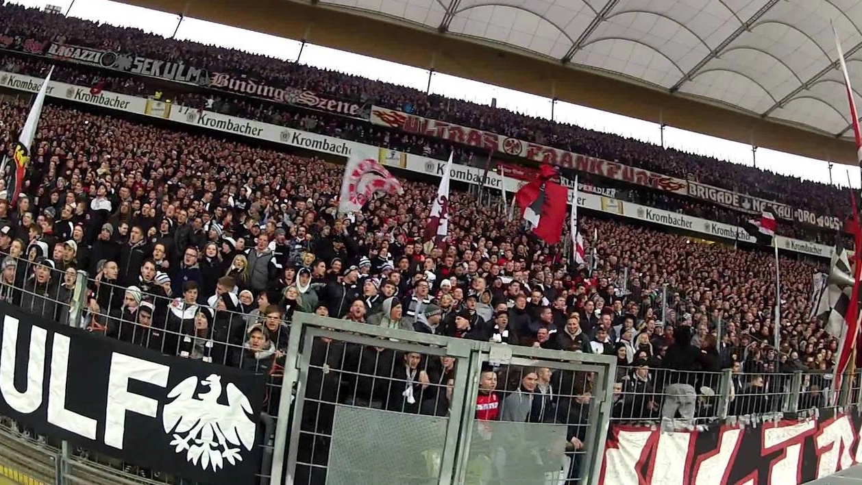 I tifosi dell’Eintracht Francoforte