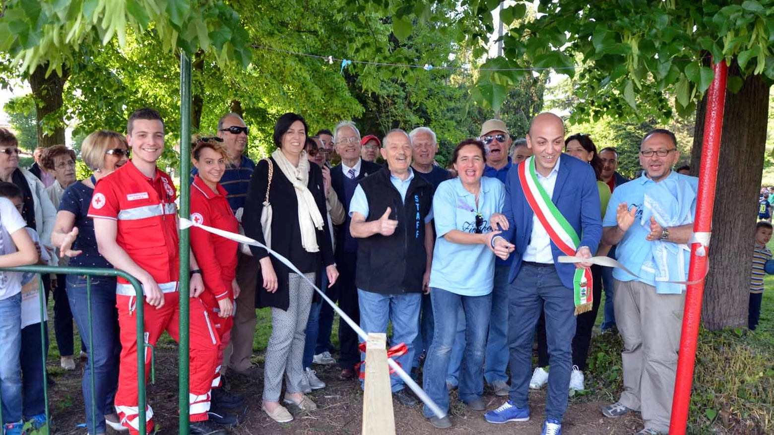 Codogno, inaugurazione nuova parte del parco Zinghetto (Gazzola)