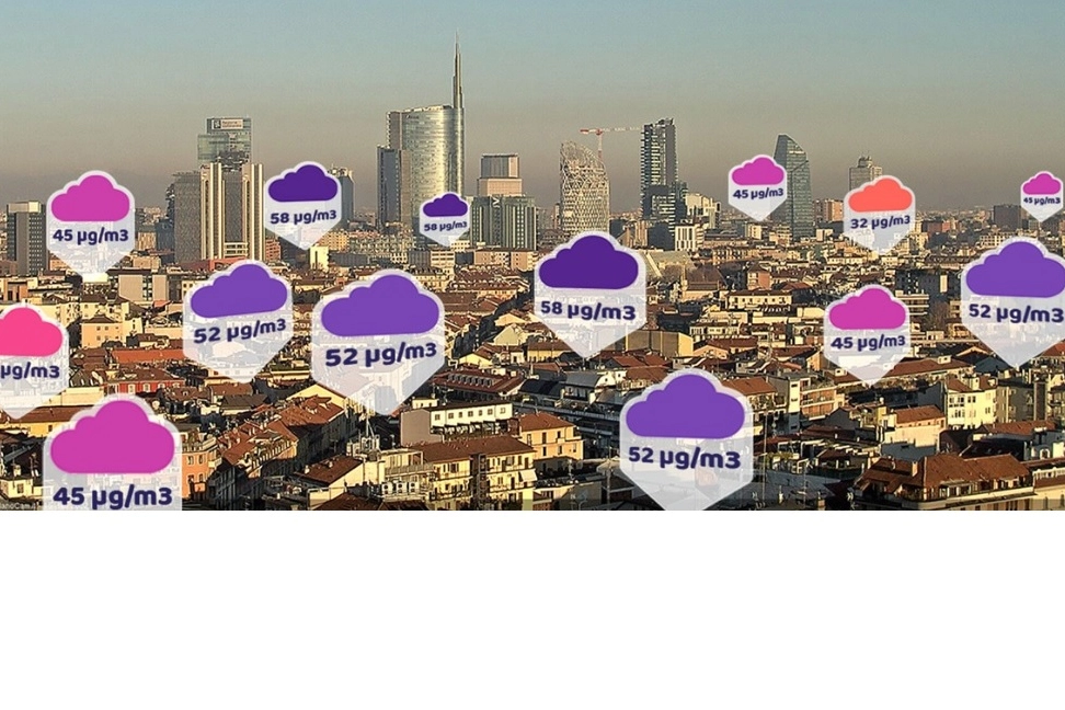 Quartieri di Milano e quantità di NO2 rilevata