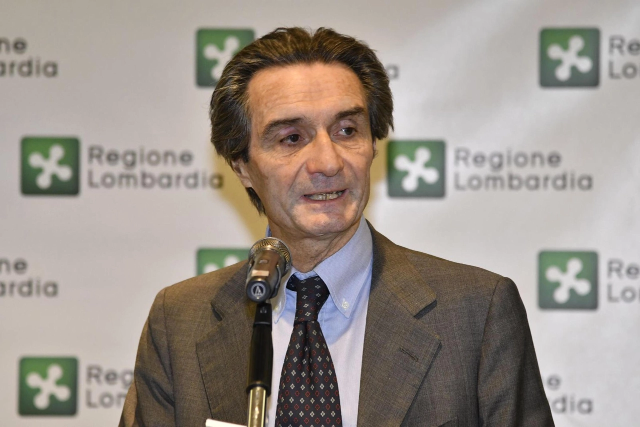 Il presidente della Regione Lombardia Attilio Fontana