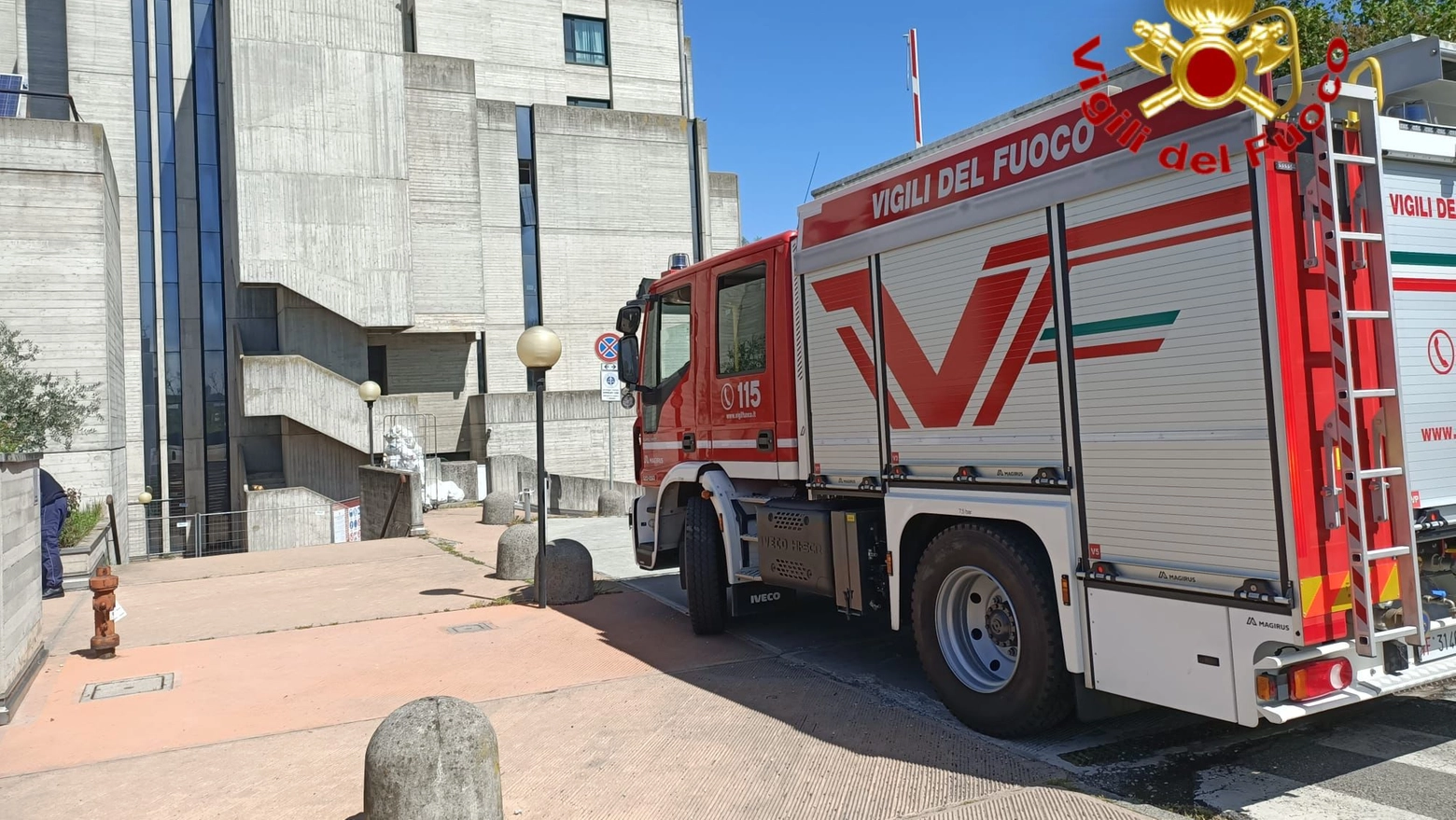 I vigili del fuoco in tribunale