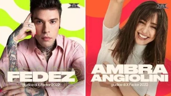 Fedez e Ambra Angiolini giudici di X Factor