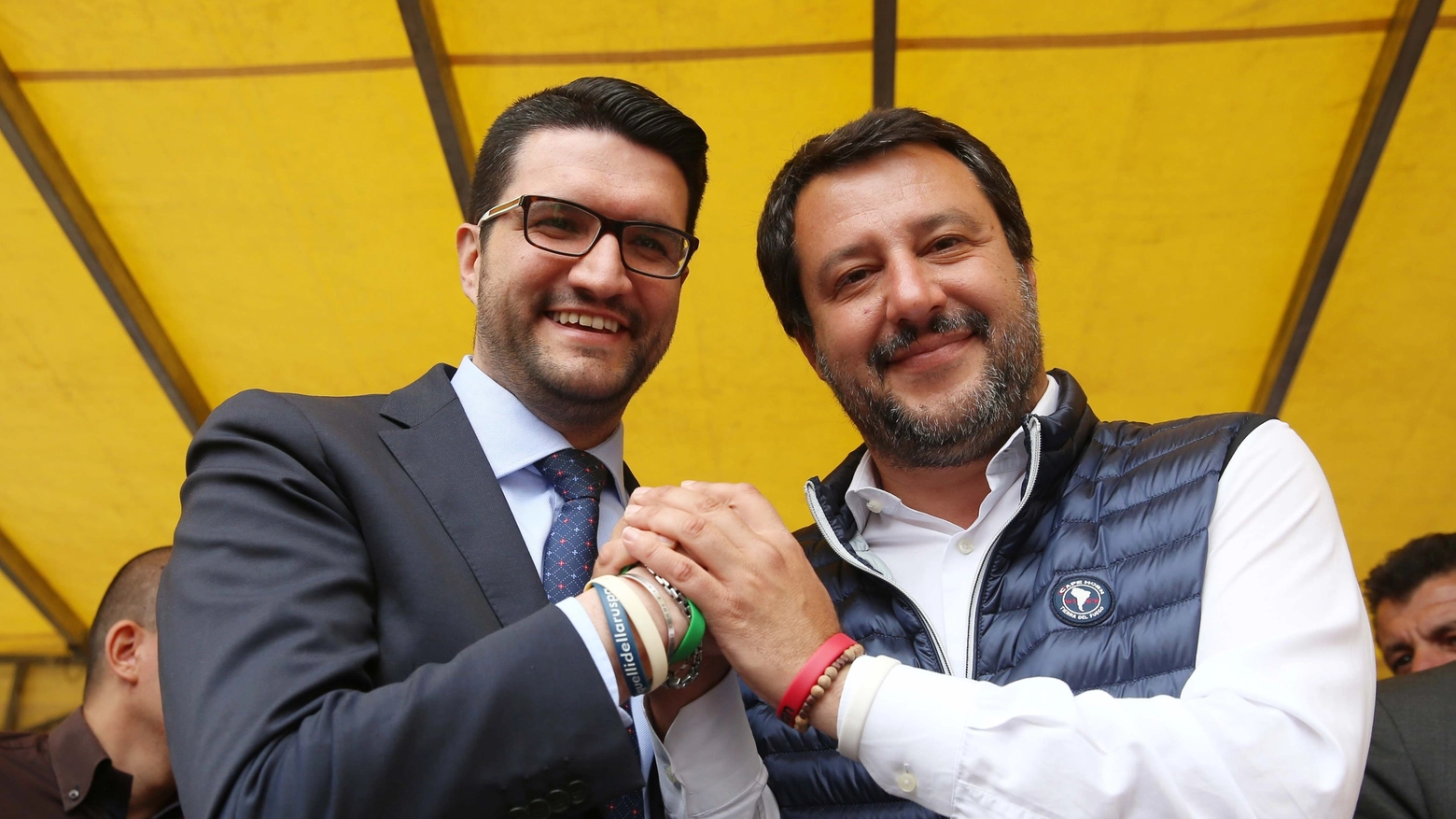 Joseph Facchini con Matteo Salvini