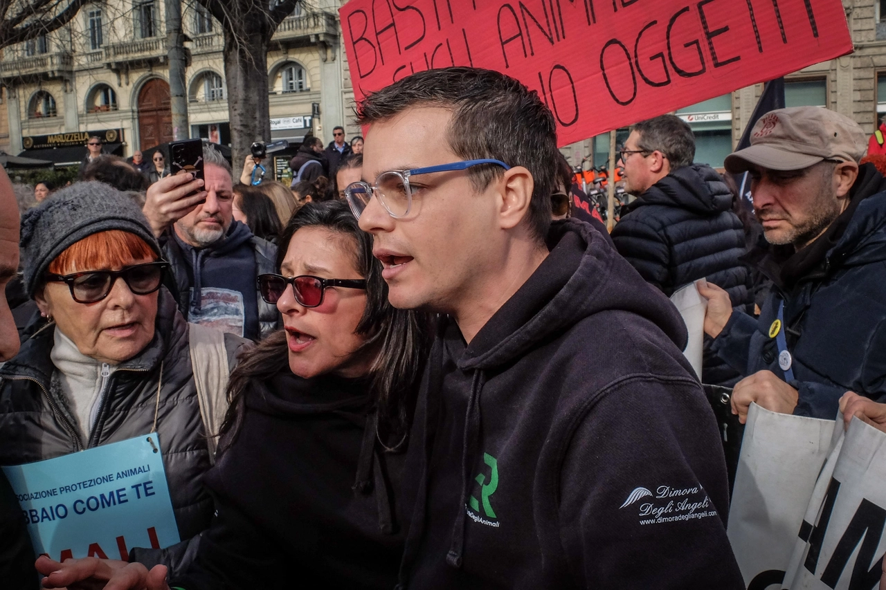 L'attivista Enrico Rizzi, che ha contestato Brambilla
