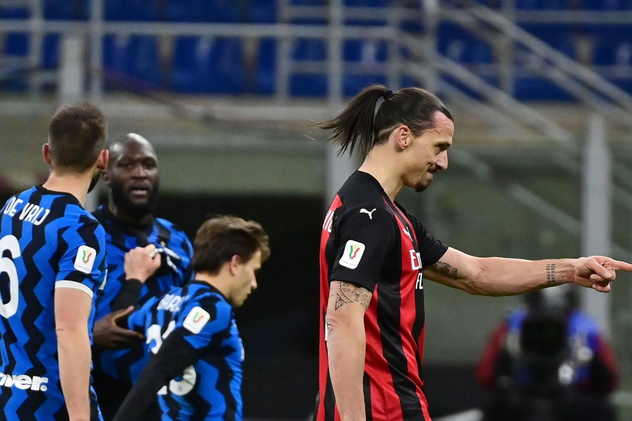 Ibrahimovic e Lukaku a fine primo tempo