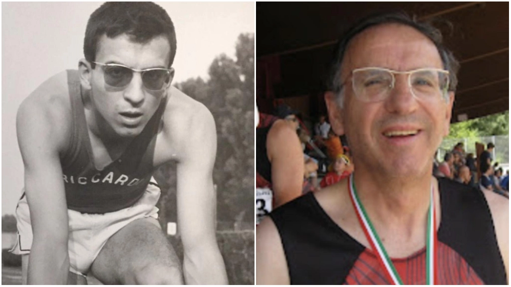 Armando Sardi, atleta per sempre: due foto in gara