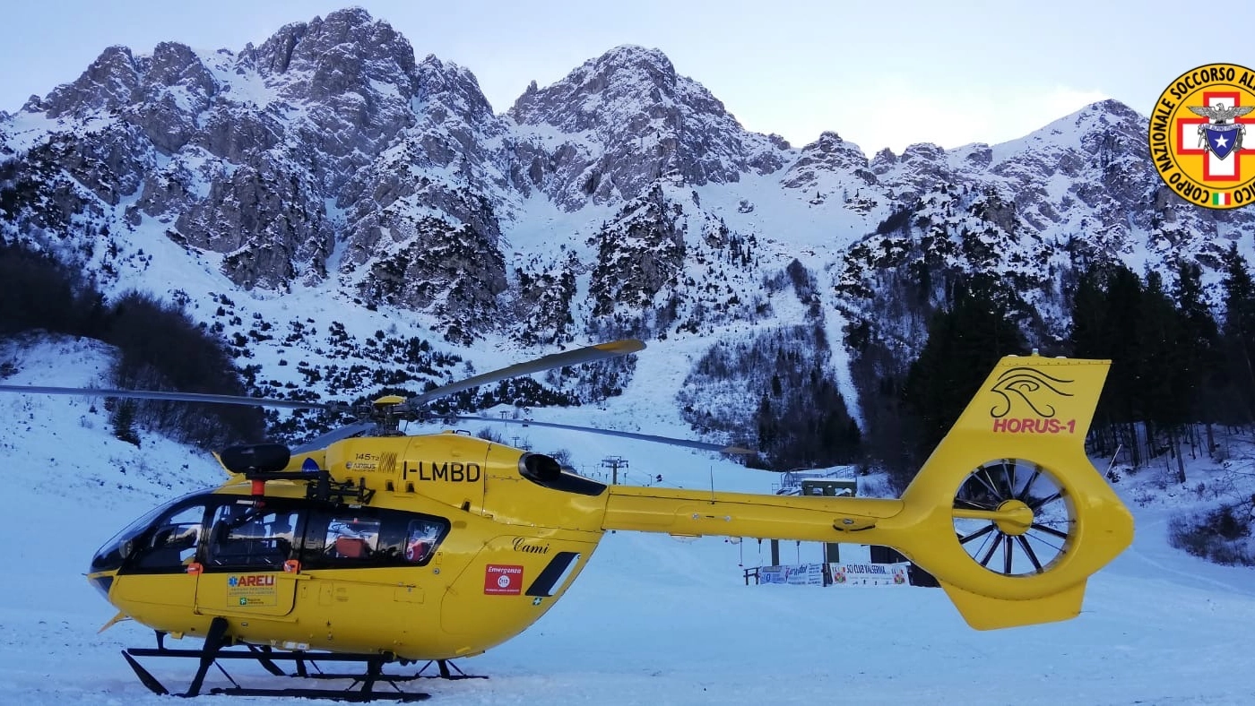 L'elicottero del Soccorso Alpino 